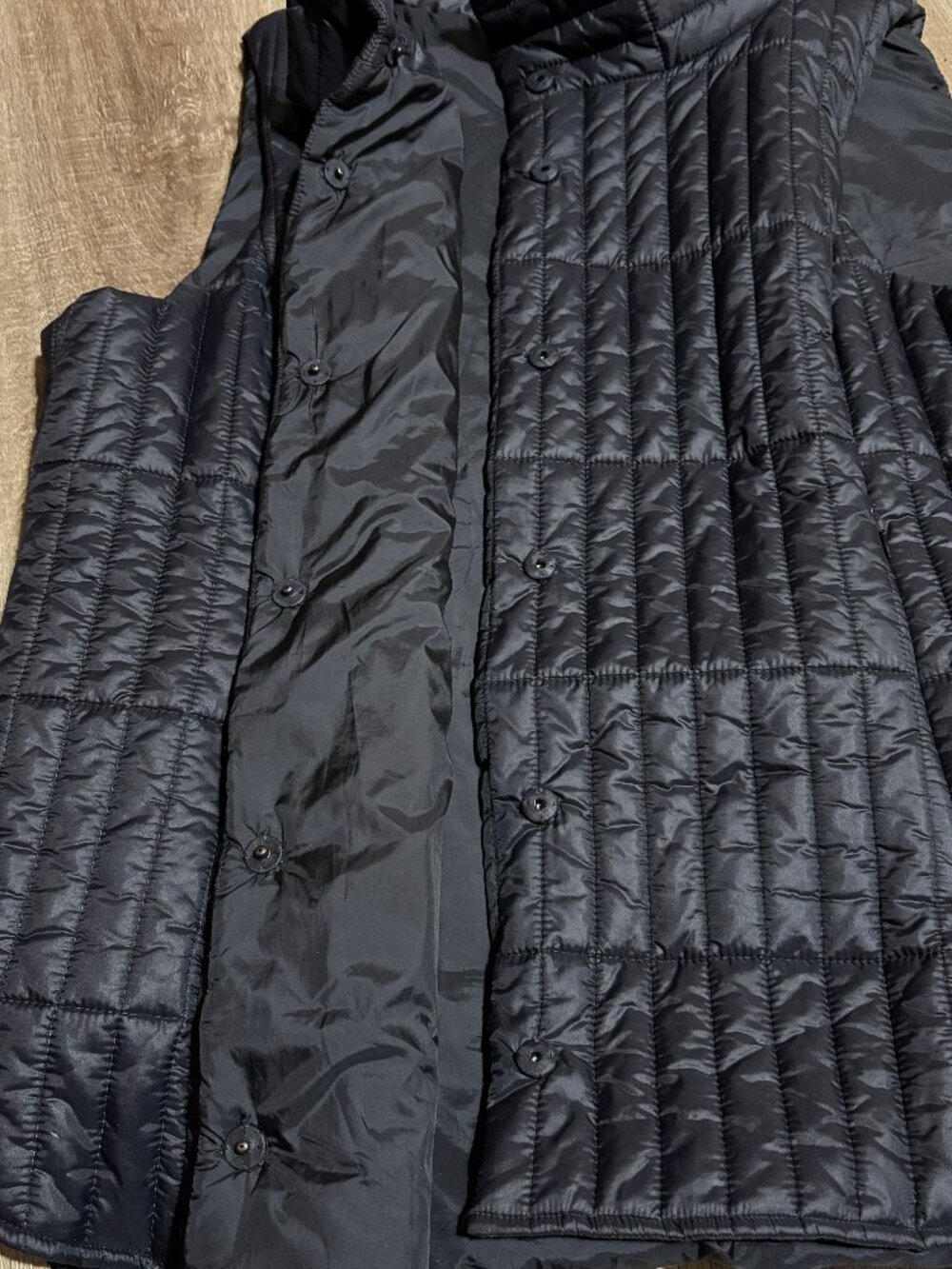 Eileen Fisher Woman Quilted Vest Size 1X Black - Picture 10 of 12